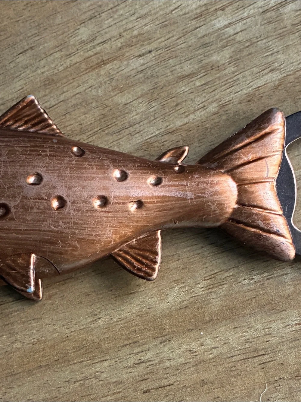 Decorative Copper Fish Bottle Opener - Copper Finish 5.5”